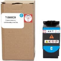 Тонер-картридж BASF Lexmark CS417dn 71B0H20 жовтий (BASF-KT-71B0H20)