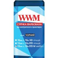 Лента к принтерам 13мм х 10м STD п. Black WWM (R13.10SR)