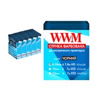 Стрічка до принтерів 6.35мм х 1.8м HD к. Black * 5шт WWM (R6.1.8H5)