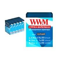Лента к принтерам 6.35мм х 15м STD к. Black*5шт WWM (R6.15S5)