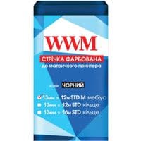 Лента к принтерам 13мм х 12м STD л. Black WWM (R13.12SM)