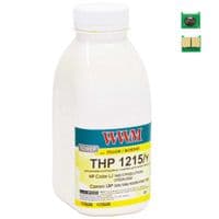Тонер HP CLJ CP1215/CP1515/CM1312 40г Yellow +chip WWM (TC1215Y)