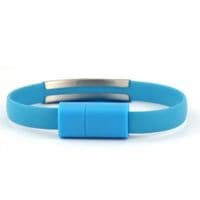 Дата кабель USB 2.0 AM to Lightning 0.2m браслет blue EXTRADIGITAL (KBU1784)