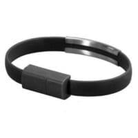 Дата кабель USB 2.0 AM to Lightning 0.2m браслет чорний EXTRADIGITAL (KBU1783)