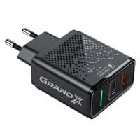 Зарядний пристрій Grand-X Fast Сharge 6-в-1 PD 3.0, QС3.0, AFC, SCP, FCP, VOOC 1USB+1Type (CH-880)