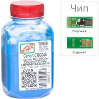 Тонер Canon LBP-650/MF-730, 90г Cyan +chip AHK (1505215)