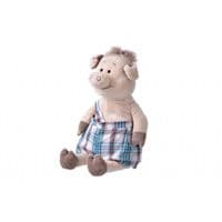 М'яка іграшка Same Toy Свинка у комбінезоні 45 см (THT706)