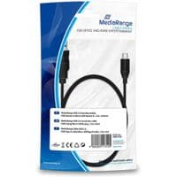 Кабель даних USB 2.0 AM до Micro 5P 1.2m MediaRange (MRCS138)
