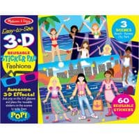 Набір для творчості Melissa&Doug Багаторазові 3-D наклейки з окулярами Мода (MD9374)