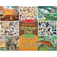 Набір для творчості Melissa&Doug Набір багаторазових наклейок Джунглі та Саванна (MD30502)