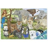 Пазл Melissa&Doug Мега "Вымирающие виды животных", 48 элементов (MD4437)