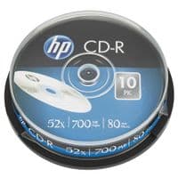 Диск CD HP CD-R 700MB 52X 10шт Spindle (69308 / CRE00019-3)