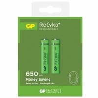 Аккумулятор GP AAA 65AAAHCE-2GBE2 Recyko+ 650 mAh * 2 (65AAAHCE / 4891199043147)