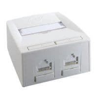 Розетка мережна RJ45x2 UTP cat.6 568A/B UTP Synergy DG+ Molex (SSY-00007-02)