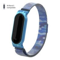 Ремінець для фітнес браслета Armorstandart Milanese Magnetic Band для Xiaomi Mi Band 5 Khaki Blue (ARM56856)