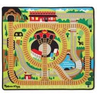 Детский коврик Melissa&Doug Железная дорога с паровозиками (MD19554)