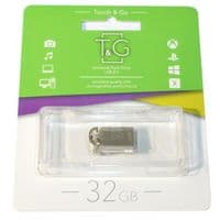 USB флеш накопичувач T&G 32 ГБ 107 Серія металевий сріблястий USB 2.0 (TG107-32G)