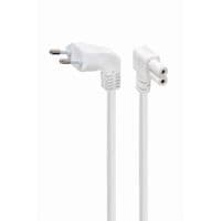 Кабель питания C7 2.5m corner white Cablexpert (PC-184L-VDE-2.5M-W)