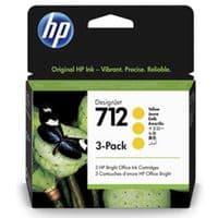 Картридж HP DJ № 712 DesignJet T230 / T630 жовтий, 3 упаковки, 29 мл (3ED79A)