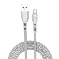 Кабель для передачі даних ColorWay USB 2.0 AM до Micro 5P 1,0 м малюнок лінії білий (CW-CBUM028-WH)