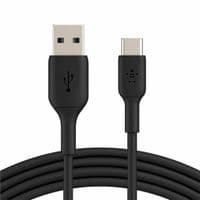Кабель даних USB 2.0 AM до Type-C 2.0 м ПВХ чорний Belkin (CAB001BT2MBK)