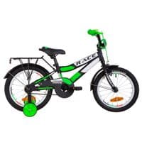 Дитячий велосипед Formula 16" RACE рама-9" + багажник 2019 Black/Green (OPS-FRK-16-094)