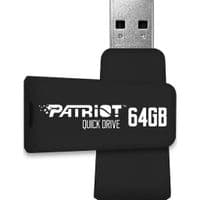USB флеш-накопичувач Patriot 64GB Color Quick Drive Black USB 3.1 (PSF64GQDBK3USB)