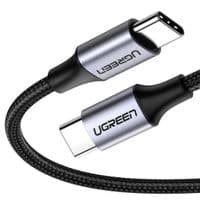 Дата кабель Type-C - Type-C 1.0m US261 3A Alum. Braid Gray\Black UGREEN (50150)