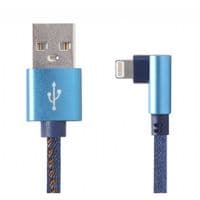 Кабель для передачі даних USB 2.0 AM до Lightning 1,0 м кутовий кабельний експерт (CC-USB2J-AMLML-1M-BL)