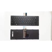 Клавиатура ноутбука TOSHIBA Tecra A40-C Series черная с черной рамкой с ТП с подсветкойU (A46167)