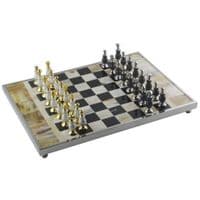 Настольная игра Voltronic Шахматы, черно-белая доска мрамор (9501)