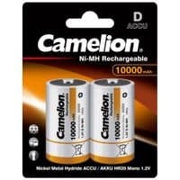 Аккумулятор Camelion D 10000mAh Ni-MH * 2 R20-2BL (NH-D10000BP2)