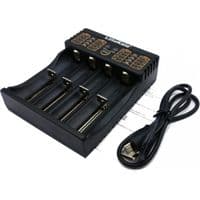 Зарядное устройство для аккумуляторов LiitoKala 4 Slots, LCD дисплей, Li-ion/Ni-MH/Ni-Cd/AA/ААA/AAAA/С (lii-402)