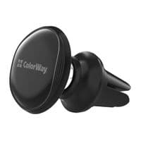 Універсальний автоутримувач ColorWay Metallic Air Vent-4(360 rotation) magnetic Black (CW-CHM09-BK)