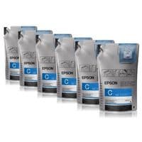 Контейнер с чернилами EPSON SC-F6300 UltraChrome DS Ink Cyan 1.1L*6pcs (C13T46D240)