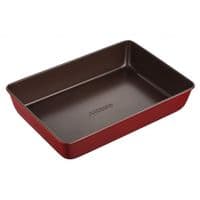 Форма для випічки Ardesto Golden Brown прямокутна. 34,5*24*6 см, коричневий, червоний, вуглецева сталь