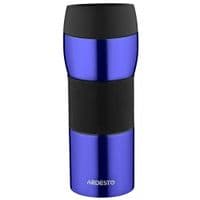 Термочашка Ardesto Easy travel S 450 мл, синій, силікон, нержавіюча сталь