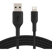 Кабель Belkin USB-A - Lightning, BRAIDED, 1m, black