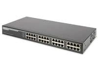 PoE-Инжектор DIGITUS 16-Port PoE+, 10/100/1000 Mbps, Output max. 48V, 250W