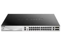 Коммутатор D-Link DGS-3130-30PS 24xGE PoE, 2x10GBaseT, 4xSFP+, L3, Стекируемый