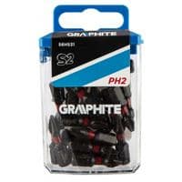 Біти ударні GRAPHITE PH2 х 25 мм, 20 шт.