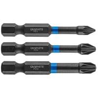 Біті ударні GRAPHITE PZ1 / 2/3 x 50 мм, 3 шт.