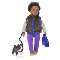 Лялька LORI 15 см Іліса та собака тер'єр Індіана LO31016Z