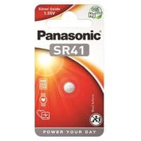 Батарейка Panasonic серебряно-цинковая SR41(392, V392, D392) блистер, 1 шт.