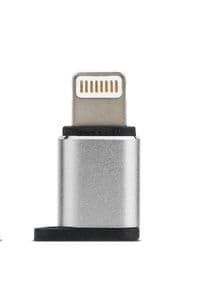Адаптер Remax Visual MicroUSB - блискавка, срібло