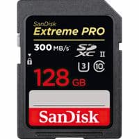 Карта памяти SanDisk 128GB SDXC C10 UHS-II U3 V90 R300/W260MB/s Extreme Pro