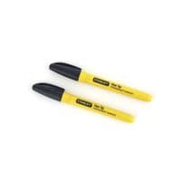 Маркер STANLEY с заостренным наконечником черный, 2шт.