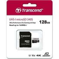 Карта памяти Transcend 128GB microSDXC C10 UHS-I U3 A2 R160/W125MB/s + SD