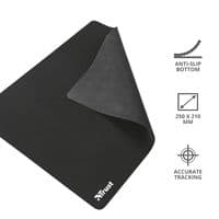Ігрова поверхня TRUST Mouse Pad M Black (250 * 210 * 3 мм)