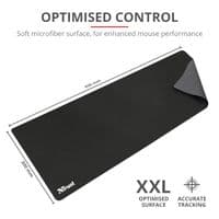 Ігрова поверхня TRUST Mouse Pad XXL Black (930*300*3 мм)
